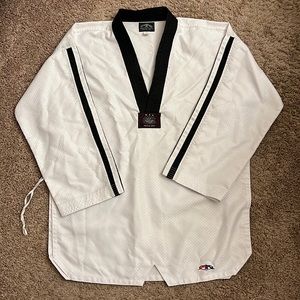 Unisex TAEKWONDO UNIFORM WITH BLACK TRIM
